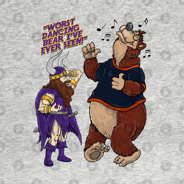 Minnesota Vikings Fans - Kings of the North vs Dancing Cubbies by JustOnceVikingShop